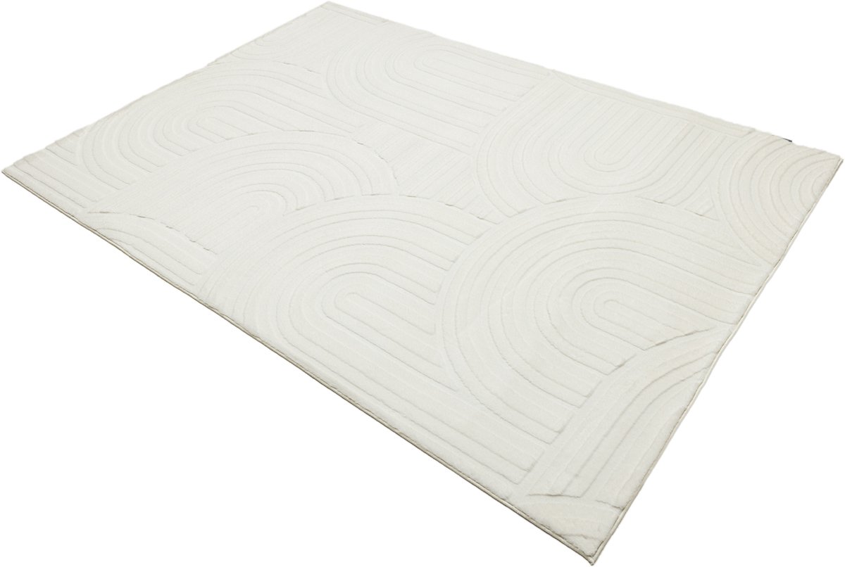Vloerkleed Interstellar 501 wit – 160 x 230 cm – 100% polyester, machinegeweven