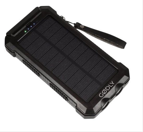 GØDLY solar powerbank – 33000 mAh – draadloos – quick charge