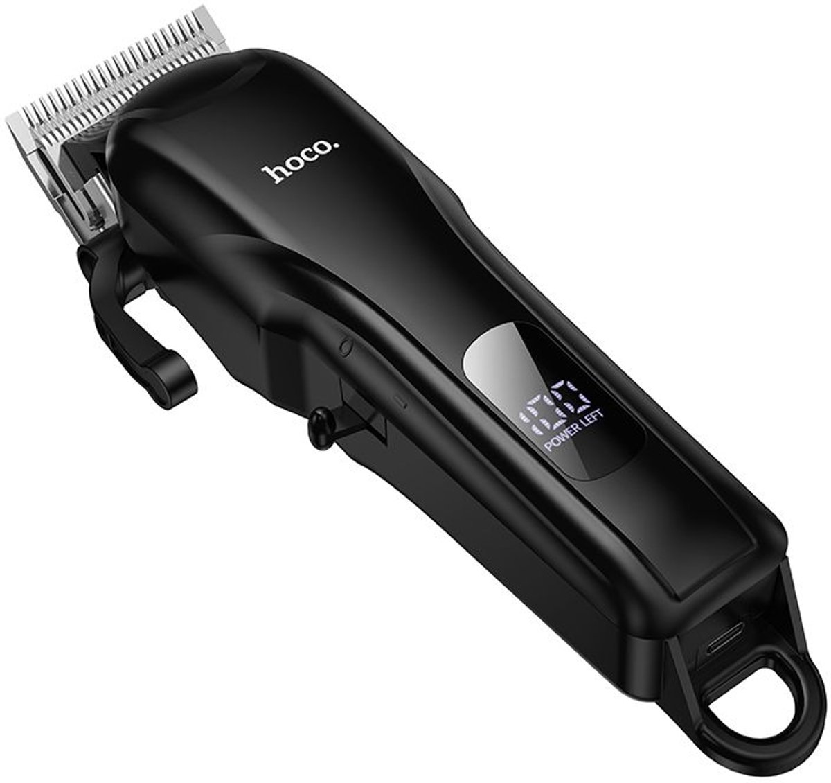 Hoco Classic Tondeuse - Draadloos - 200 min Gebruiksduur - 4 Opzetkammen - Zwart