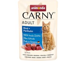 Kattenvoer Animonda Carny Adult Rundvlees en parelhoen Rundvlees 85 g