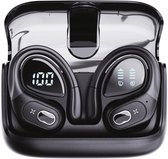 Synyq Active Draadloze Sport Oordopjes - 75 uur Speeltijd - Ruisonderdrukking - Waterbestendigheid - Bluetooth Oordopjes - Sport Oortjes - Oortjes Draadloos - Zwart