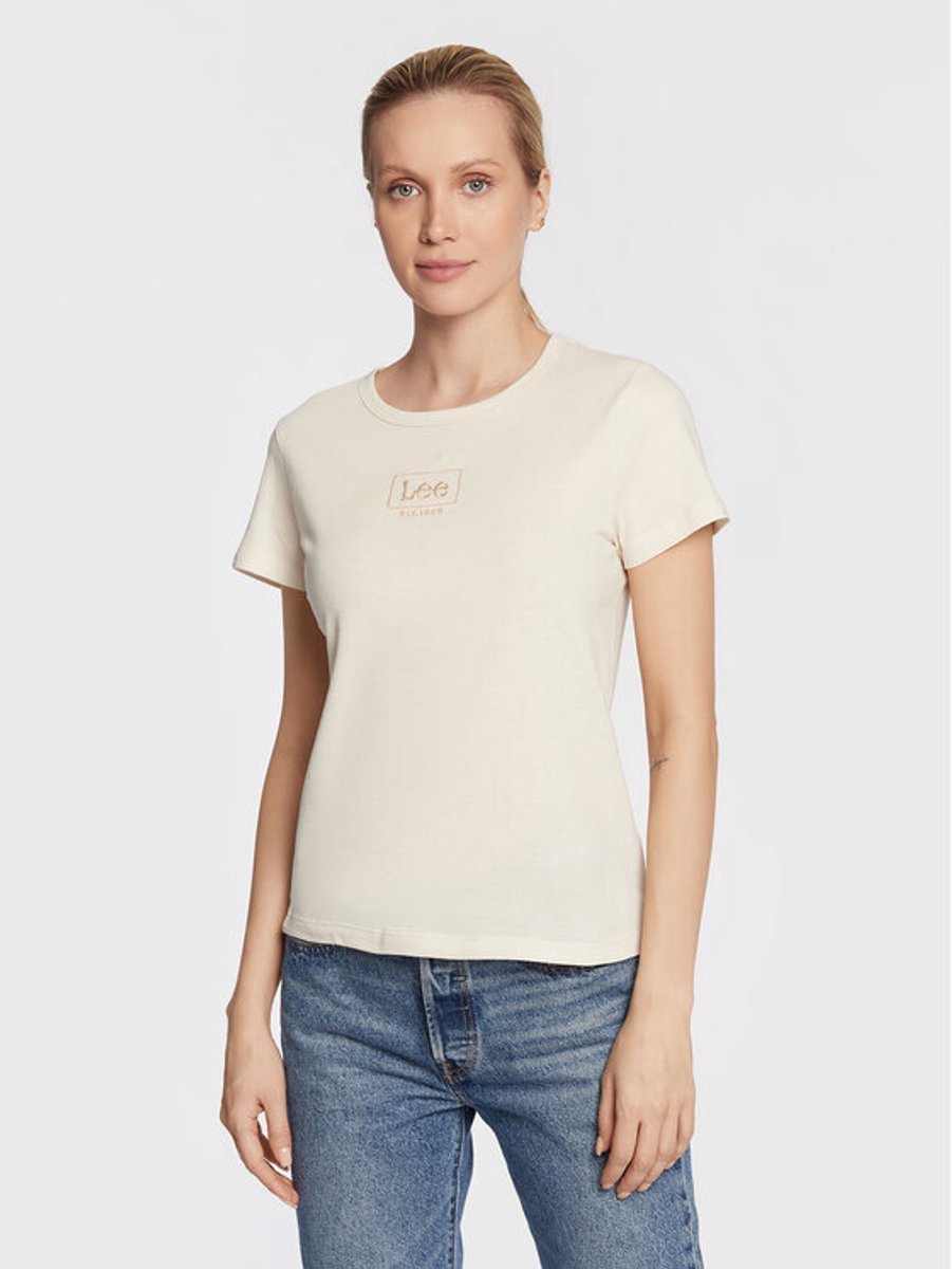 Lee T-shirt ECRU XS Wit