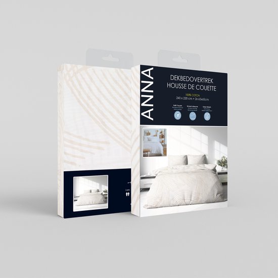 Dekbedovertrek 100% Katoen Premium - 240 x 220cm (Lits-jumeaux) - Sunny van Luna Bedding. — afbeelding 4