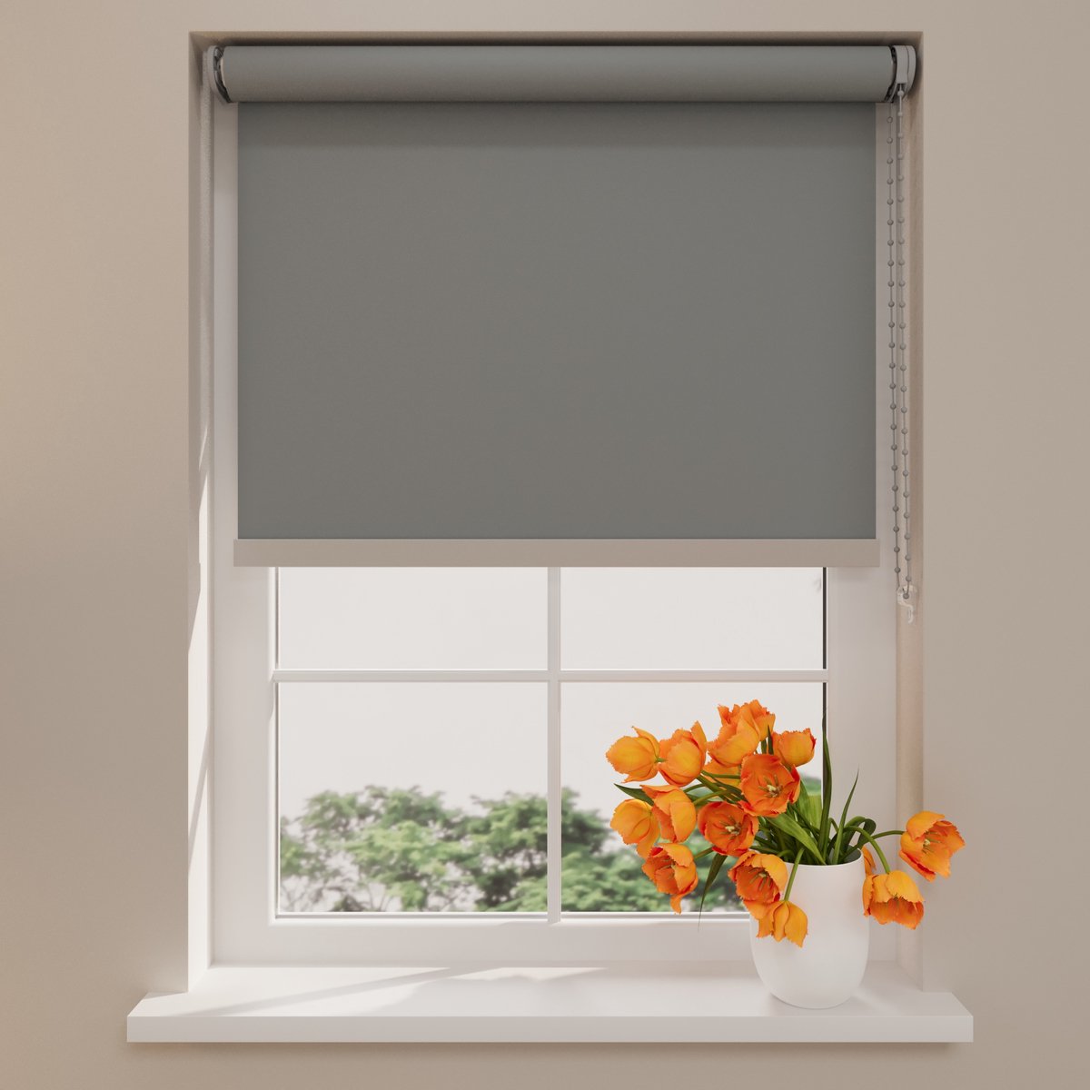 Rolgordijn Easy Soft - Verduisterend - Light Grey - 180 x 190
