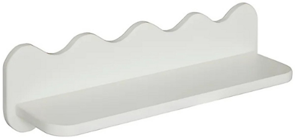 Atmosphera Golvende Wandplank Salina - 53x15x15cm - Wit