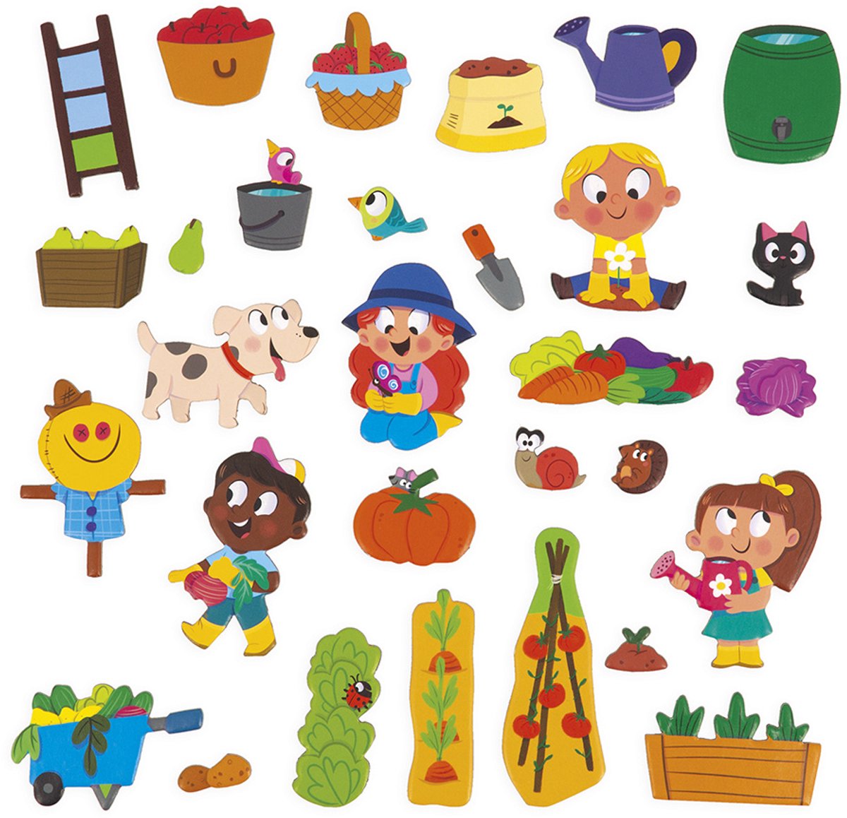 Janod - Magneti Stories - De moestuin – Educatieve magneetset — afbeelding 7