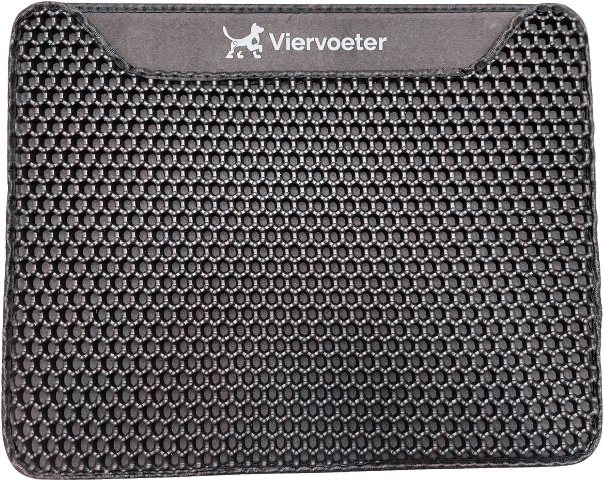 Kattenbakmat - 40 x 50 cm - Waterdicht - Dubbele laag - Uitloopmat - Placemat Kat - Schoonloopmat Kattenbak - Katten Grit Opvanger - Katten Mat