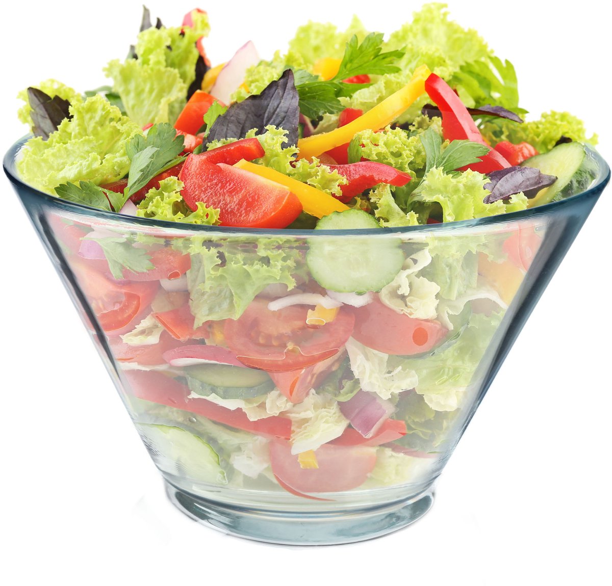 KADAX Saladekom, 16,6 cm, kom van loodvrij glas, vaatwasmachinebestendige slakom, recyclebare glazen schaal voor het serveren van salade, chips, popcorn of koekjes (1 x 17 cm)