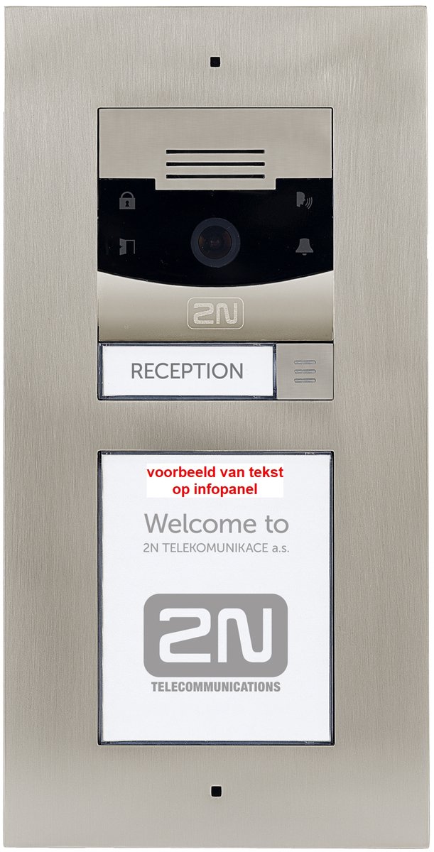 2N Helios IP Verso Deurintercom met Camera en Infopanel - DEURINTERCOM - €1.349,00