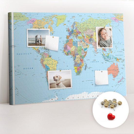Prikbord kurk met aluminium lijst 60 x 90 cm Prikbord kurk met aluminium lijst 60 x 90 cm