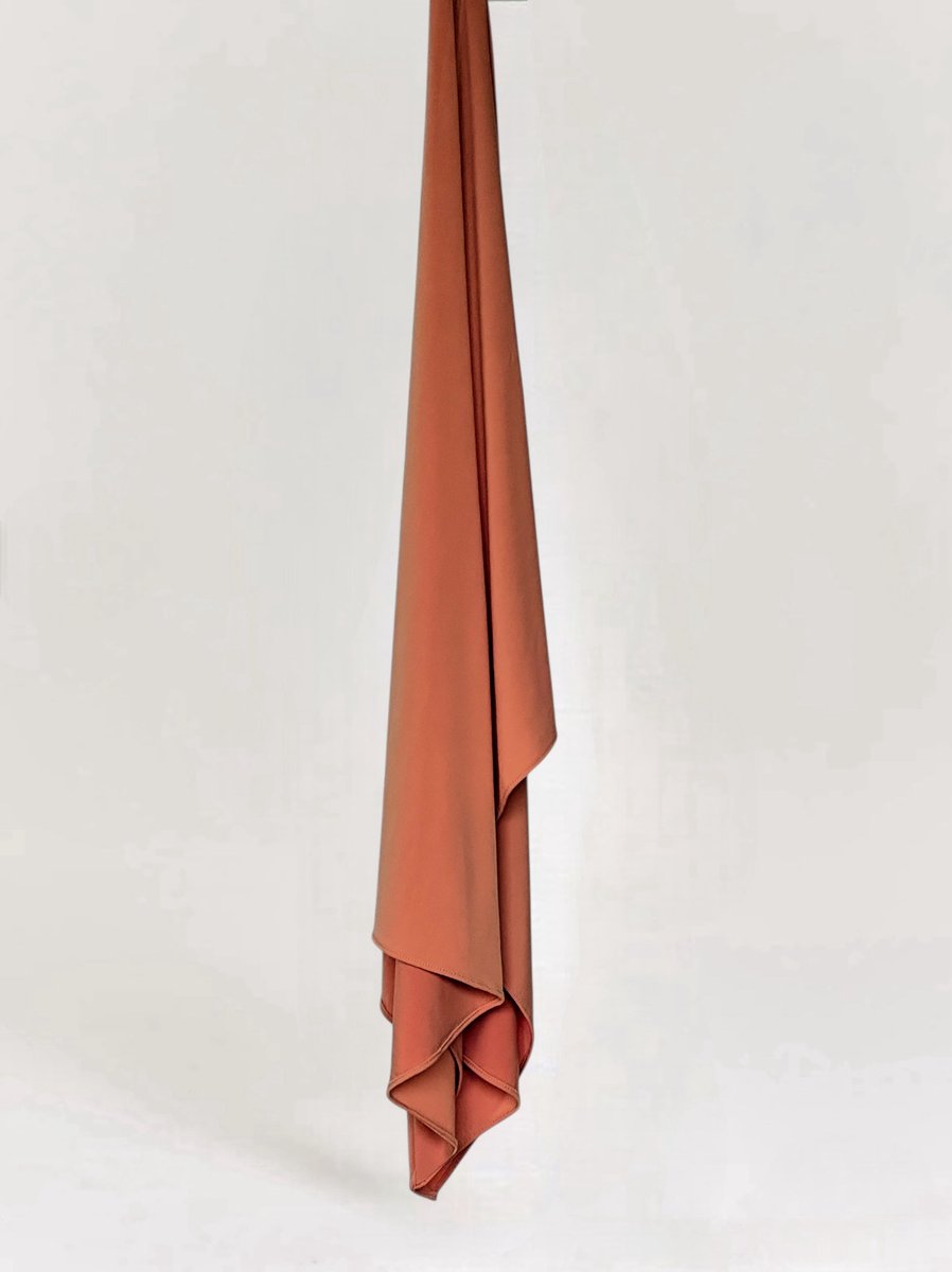 Premium Jersey XL - Copper - By Dihane - Hoofddoek - Premium Jersey - Hijab - Moslima - Premium Jersey Large - Sjaal - 70x 200cm