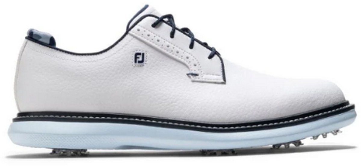 Footjoy Heren Golfschoenen Traditions Wit Sky Blue