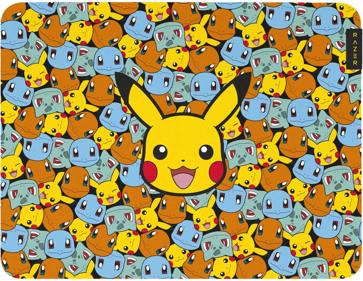 Razer Gigantus V2 Medium - Muismat - Antislip - Microweefsel - Pokémon Kanto Starters Edition