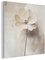 Panneau mural acoustique 90x90 cm - Peinture en Feutre Bloem - Beige - Peinture - Ombre - Panneaux acoustiques - Décoration murale insonorisante - Isolation phonique salon - Décoration murale panneaux sonores