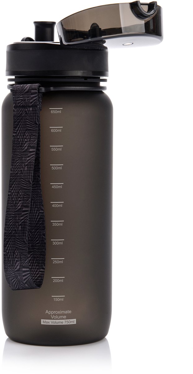 Meteor Sportbidon 650 ml - Fietsbidon - Sportaccessoire - Zwart van Meteor — afbeelding 4
