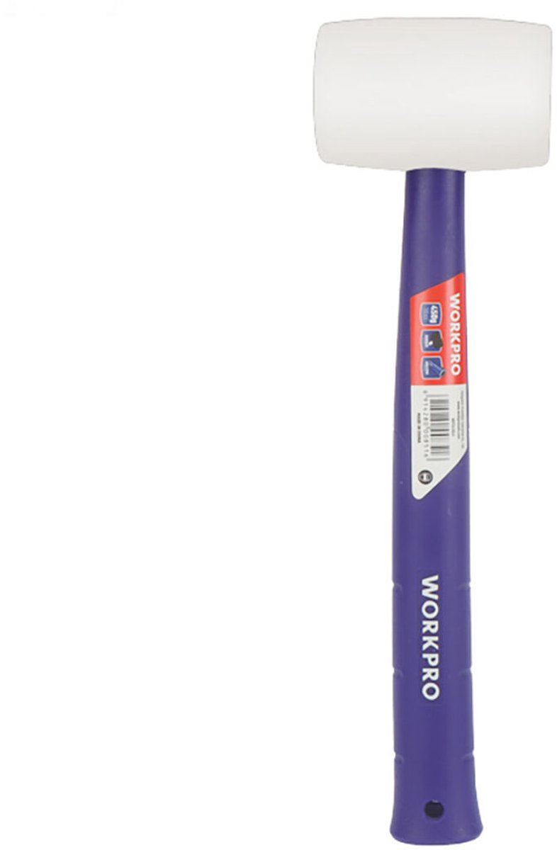 Rubberen hamer Workpro Blauw Wit