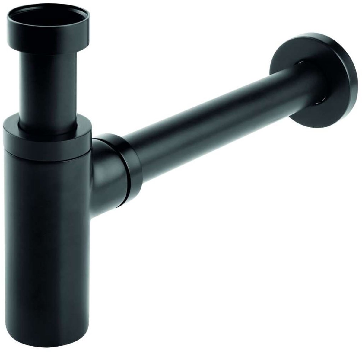 Novaservis Sifons - Wastafelsifon 1 1/4, afvoer 32 mm, mat zwart S282-BL