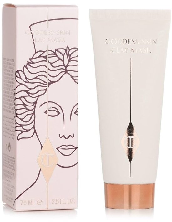 Charlotte Tilbury Goddess Skin Clay Maske – 71,7 Ml, Tönungsmaske Mit Bio-Nymphen-Peptid Für Straffere Haut