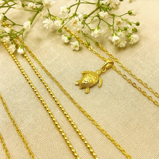 HANLI Gouden kettingen voor dames – 14K vergulde drakenhangerketting, trendy, eenvoudige en minimalistische sieraden voor elke dag