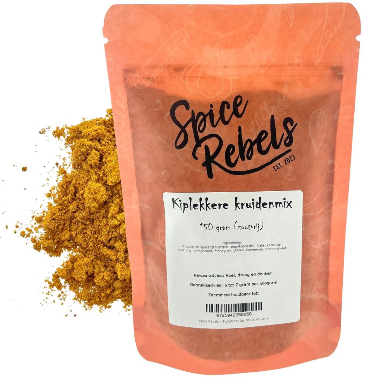 Goedkoopste Spice Rebels - Kiplekkere kruidenmix (zoutvrij) - zak 150 gram - kipkruiden