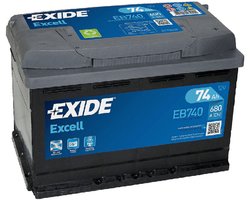 Exide Excell 12V 74Ah - Loodzuur - Startaccu - EB740