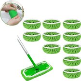 10 x Recharge de serpillère - Pièce de rechange pour serpillère - Remplacement en microfibre - Recharge - Remplacement