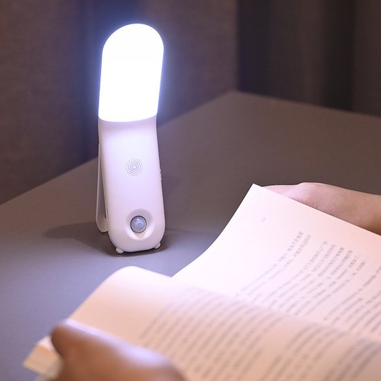 LED Nachtlampje Stopcontact - Dimbare Nachtlampjes met Sensor - LED-nachtlampje - Inductie van het menselijk lichaam - Garderobekast - Drie-kleuren Aanpassing - Kast - Oplaadbaar Inductielicht - Nacht Lamp - Babykamer Nachtlampjes - Wit van Merkloos — afbeelding 5