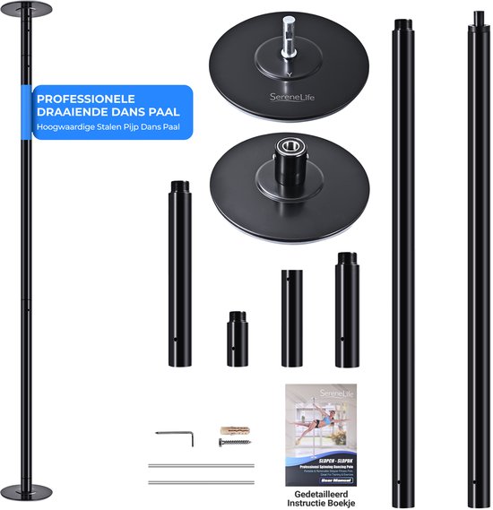 Costway Barre De Pole Dance Barre Professionnelle Portable Hauteur