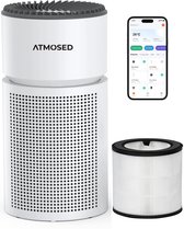 Bol.com Atmosed Luchtreiniger met App - Air Purifier met HEPA filter - 70 m² - Automatische stand - Luchtfilter - Luchtkwaliteit... aanbieding