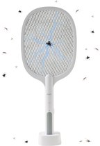 Wonact 2-in-1 Elektrische Vliegenmepper en Muggenlamp – 3000 Volt – Tegen Vliegen, Muggen, Fruitvliegjes, Motten en Meer – Met Oplaaddock en UV-Licht – Geurloos Alternatief voor Spray en Muggennet