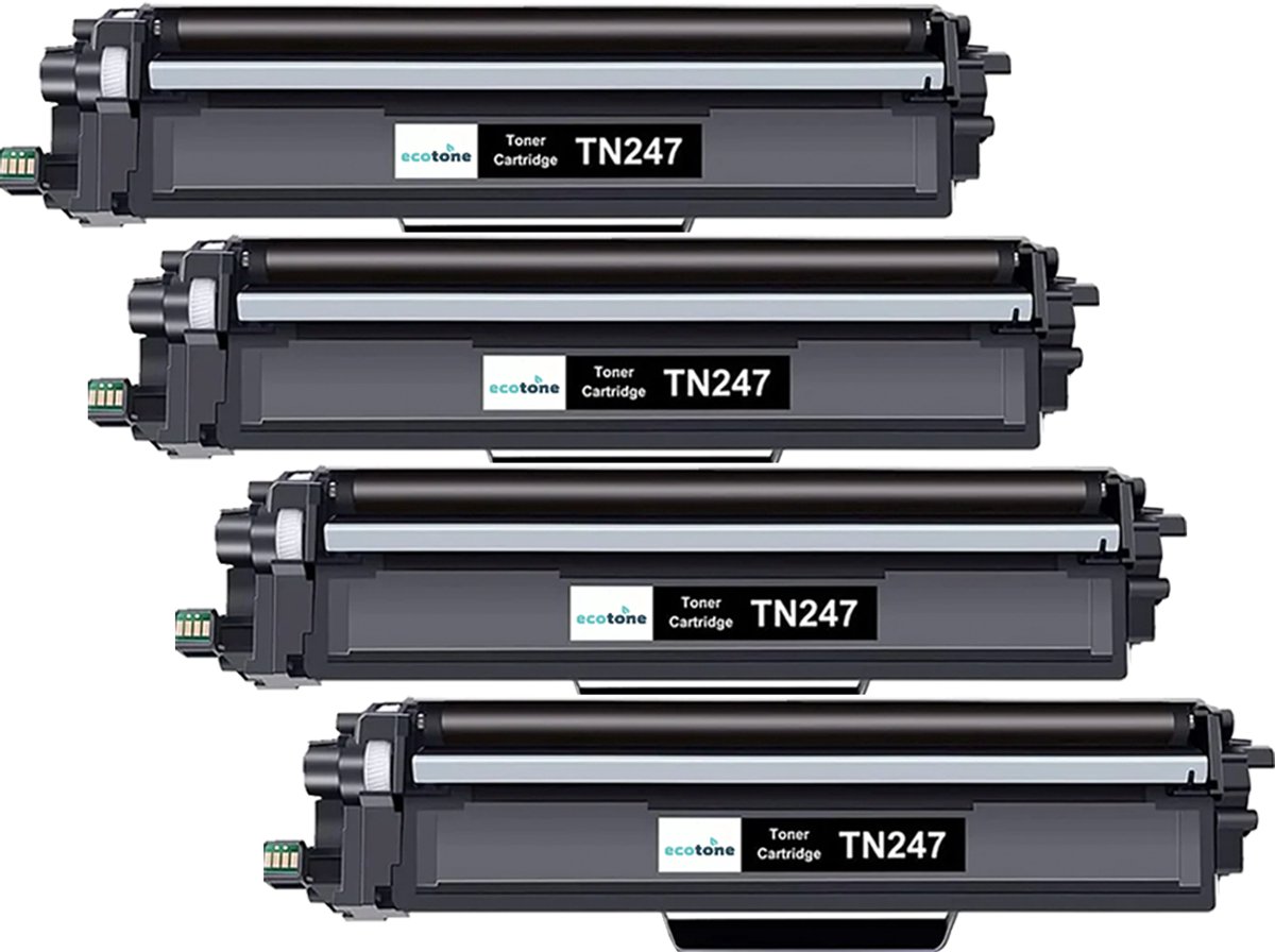 Ecopack (Replaces Brother TN-247BK toner) 4xBL - (BL 4x3000 Pages)