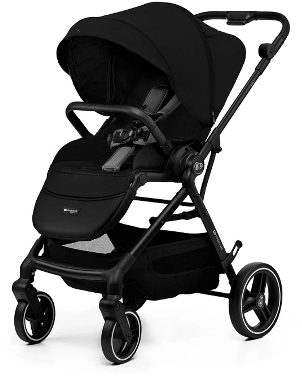 Kinderkraft YOXI 3-in-1 Kinderwagen – Van Geboorte tot 22 kg – Reiswieg, Wandelzitje & MINK PRO i-Size Autostoel – Zwart - Kinderkraft - €529,00