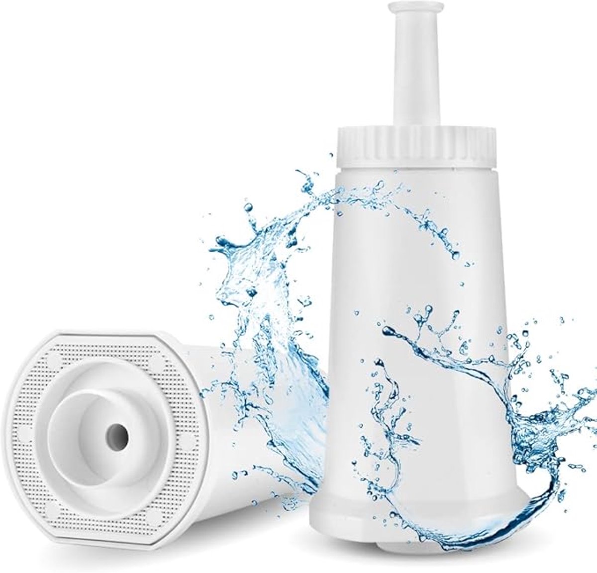 Waterfilter voor koffiezetapparaat - Geschikt Voor Oracle, Barista Bambino koffiemachinefilter - 2 stuks - wit - waterfilter, cartridge, voor Sage filter, koffie, waterfilter, Geschikt Voor Sage Barista BES008