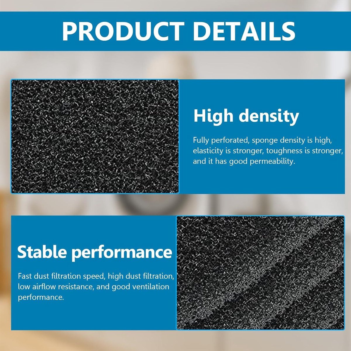 Allecto Plus - Filters voor wasdroger, 3 stuks, 240 x 150 x 10 mm - Beko Grundig Blomberg ElektraBregenz - Schuimstoffilter voor condensdroger met warmtewisselaar - Hoge kwaliteit, efficiënte filtering. thumbnail 2