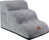 Pawesome - Hondentrapje voor honden - Hondentrap - Honden opstapje - 3 treden - 40 x 60 x 40 - extra stevig en comfortabel - 30D materiaal