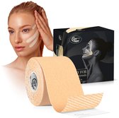 CureTape Beauty, 5cm x 5m pour Face Taping - Beauty Taping - Cosmetic Taping - Gentle kinesio tape - anti-vieillissement - amélioration de la peau