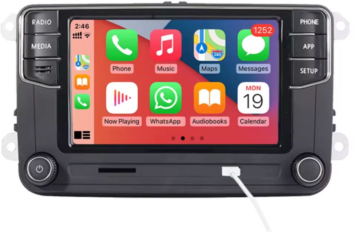 RCD360 RCD330 Autoradio auto met scherm - autoradio geschikt voor CarPlay en Android auto - bluetooth radio - geschikt voor Volkswagen Beetle 2011-2016
