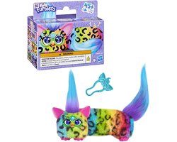 Furby DJ Furblets Rain-Bow-Kat, elektronisch miniknuffeldier voor meisjes en jongens van 6+
