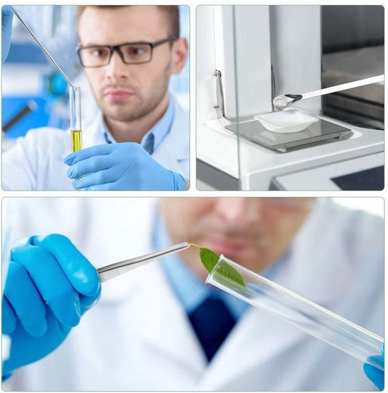 NICCOO Laborständer Laborstativ Set, Laboratory Metall Halter Unterstützung, Labor Ständer Halterungen 600mm, Stab Finger Klemmen Muffen Stativring Platte Satz, Klemme für Labor Chemie Experiment