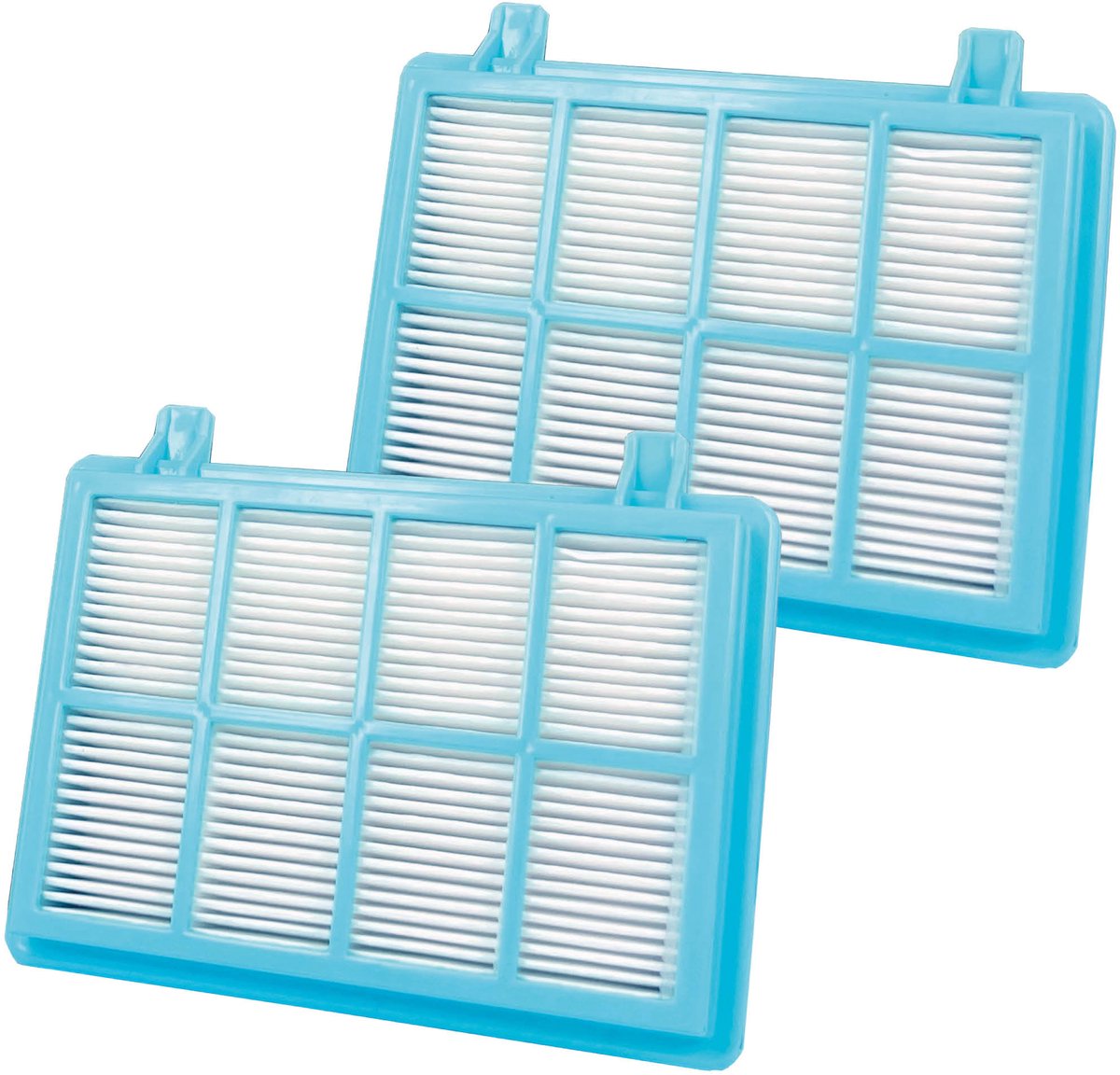Multaparts® HEPA 11 Filter geschikt geschikt voor Philips - set van 2 stuks - | O.a. voor Philips PowerPro Compact, PowerPro City, PowerPro Active, 3000 serie, 5000 serie| Voor stofzakloze stofzuigers | Vervanger voor FC8010/01