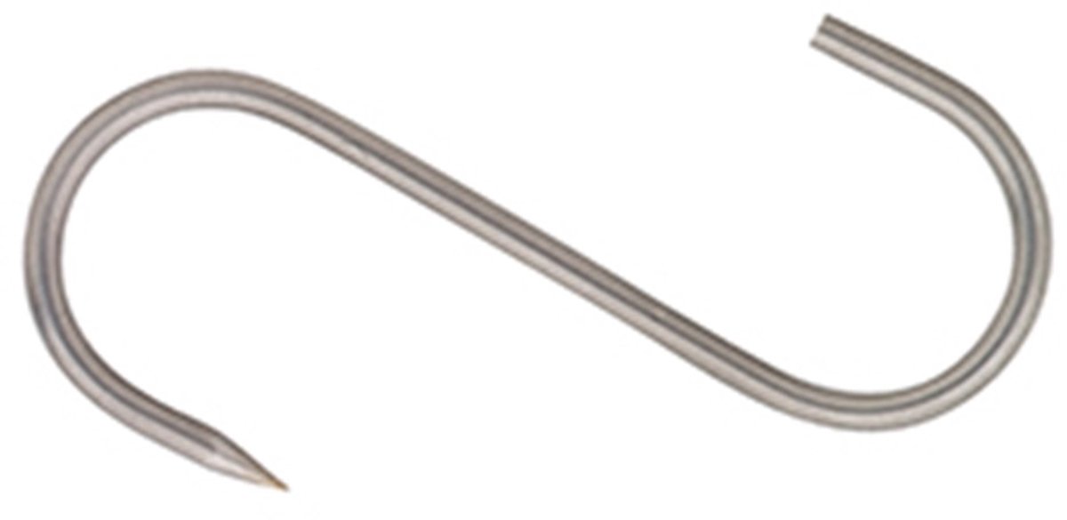 S-haak vleeshaak RVS – 4,5x100 mm