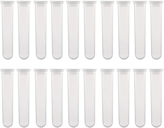 HUAZIZ Microcentrifugebuisjes, reactievaatjes 2 ml, transparante, kunststof centrifuge-reageerbuisjes, voor monsteropslag, flacon met kliksluiting, conische bodem, 150 stuks
