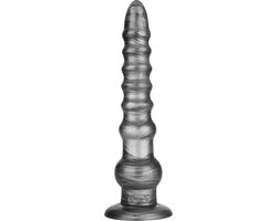 LoveToy - Vibrax Slider - Lange Vibrerende Anaal Dildo - 32 cm - Zilver