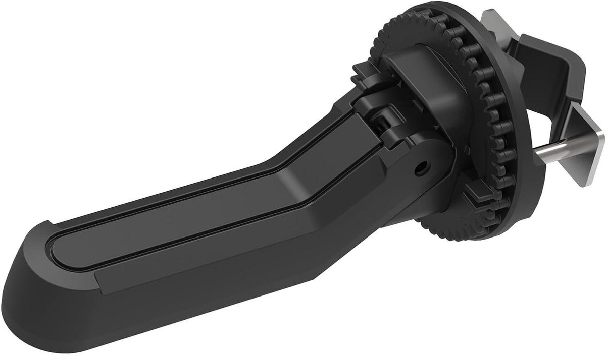 8015300352 - Retractable Footrest Set with Clamps for Rear Bike Junior SeatLugagge Carrier - Compatible with diameters 14-28mm, Black