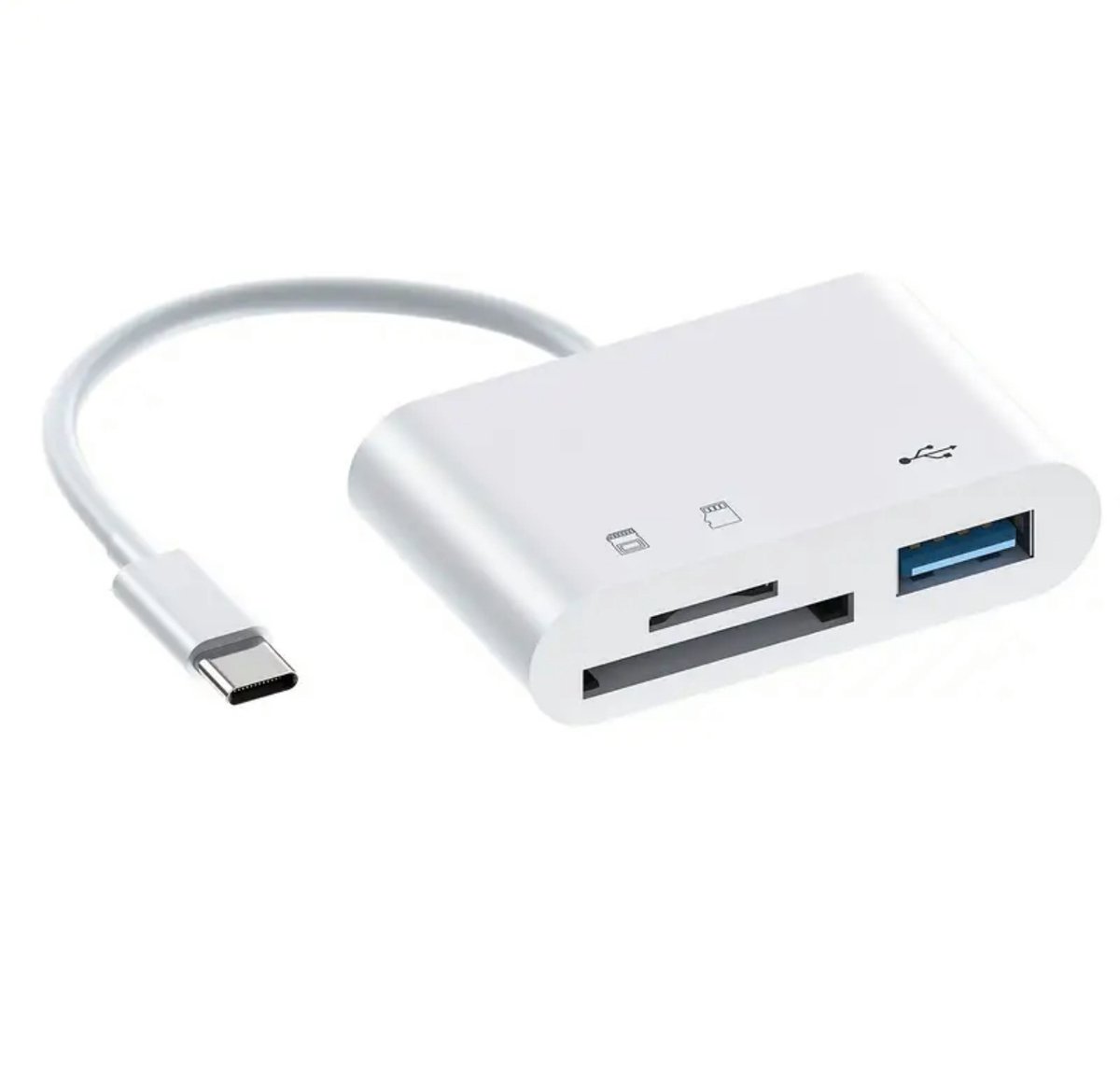 USB-C SD Kaart lezer – Card reader – Ondersteunt SD, microSD, SDHC, SDXC, UHS-I – Geheugenkaartlezer voor USB-C laptops, tablets & smartphones – Plug & Play