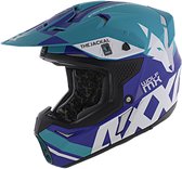 Casque Axxis Wolf Jackal bleu mat M - Casque cross pour moto cross / quad / cyclomoteur cross / etc.