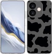 Cazy Hoesje geschikt voor Oppo A40 / A40m / A60 (5G) Hoesje Siliconen - Koeienvlekken