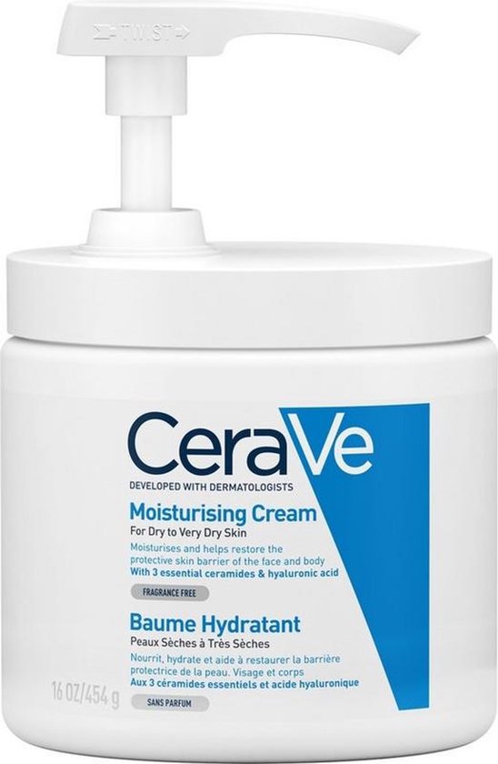 CeraVe Baume Hydratant - Peaux Sèches à Très Sèches - Acide Hyaluronique et 3 Céramides Essentiels - 454ml