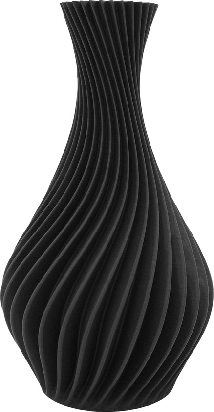 Vase Rome Zwart | 25 cm | Accessoires de maison | Home Deco | Décoration d'intérieur - Impression 3D professionnelle | Requin