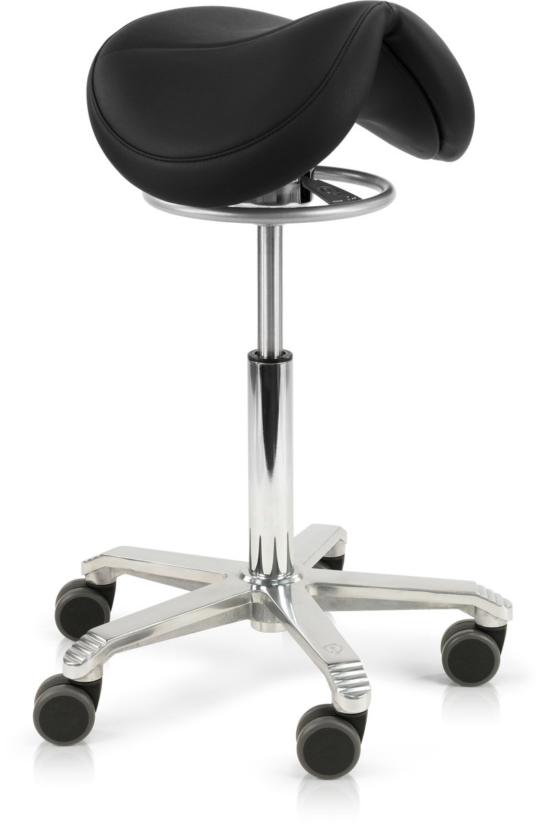 Score Jumper Balance Ergonomische Zadelkruk – Stamskin Zwart